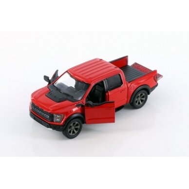 KiNSMART automobilis, 2022 Ford F-150 Raptor, raudonas 1