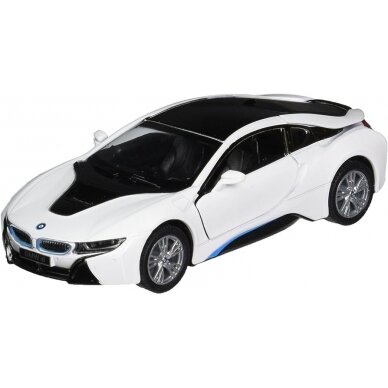 KiNSMART automobilis, BMW i8, baltas KiNSMART automobilis, BMW i8, baltas