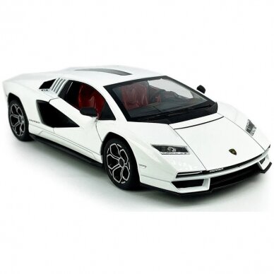 KiNSMART automobilis, Lamborghini Countach LPI 800-4, baltas KiNSMART automobilis, Lamborghini Countach LPI 800-4, baltas