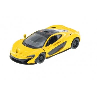 KiNSMART automobilis, McLaren P1, geltonas KiNSMART automobilis, McLaren P1, geltonas