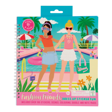 Knygelė su 100 lipdukų Dress up, prie baseino Knygelė su 100 lipdukų Dress up, prie baseino