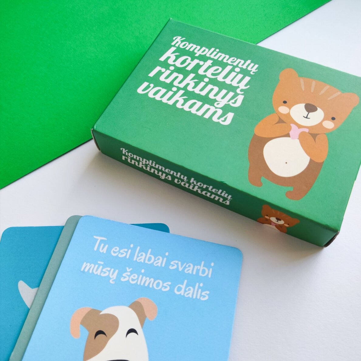 Komplimentų kortelių rinkinys vaikams 2 Komplimentų kortelių rinkinys vaikams 2