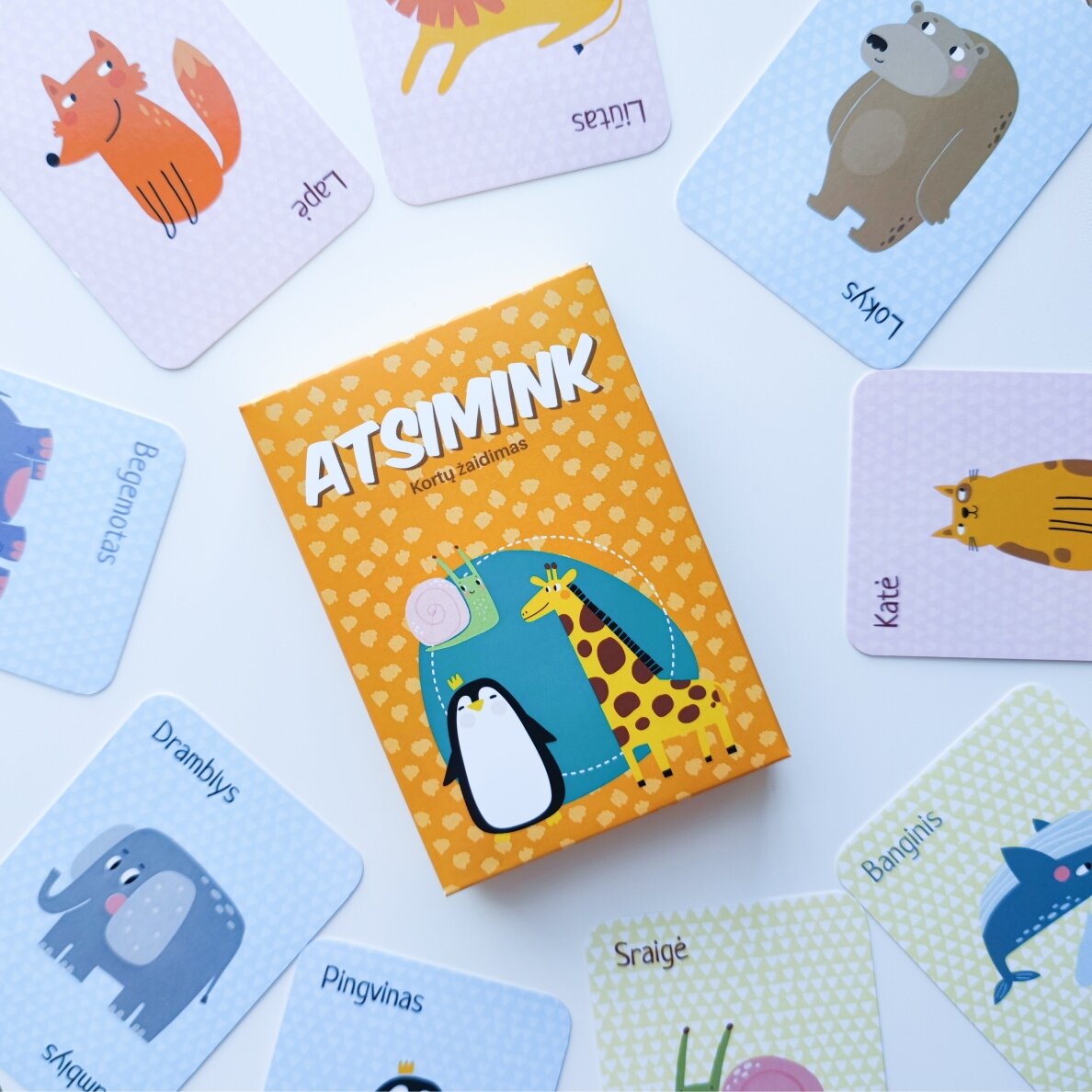 Kortų žaidimas "Atsimink" 3