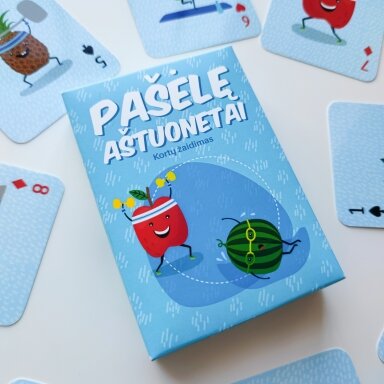 Kortų žaidimas "Pašėlę aštuonetai" Kortų žaidimas "Pašėlę aštuonetai"