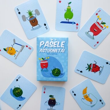 Kortų žaidimas "Pašėlę aštuonetai" Kortų žaidimas "Pašėlę aštuonetai"