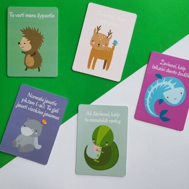 Komplimentų kortelių rinkinys vaikams 1 Komplimentų kortelių rinkinys vaikams 1