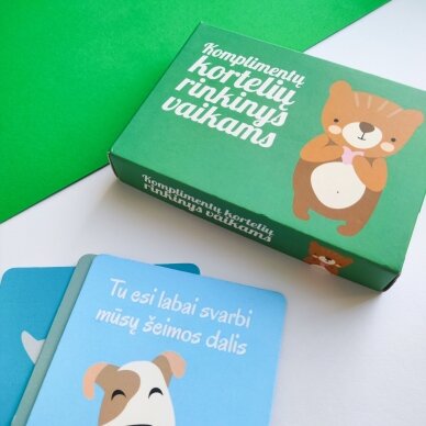 Komplimentų kortelių rinkinys vaikams 2 Komplimentų kortelių rinkinys vaikams 2