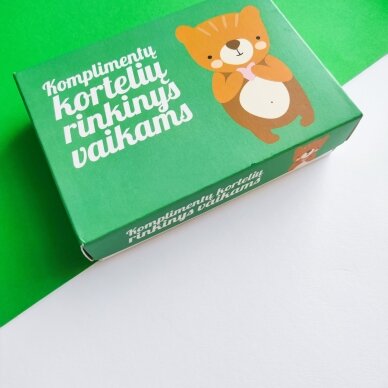 Komplimentų kortelių rinkinys vaikams 3 Komplimentų kortelių rinkinys vaikams 3