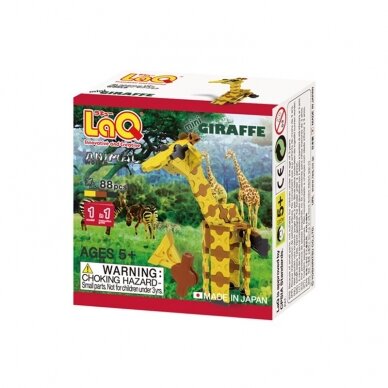 Konstruktorių rinkinys LaQ „Animal World Mini Giraffe“ Konstruktorių rinkinys LaQ „Animal World Mini Giraffe“