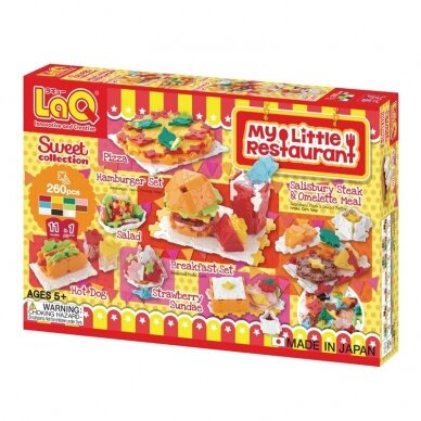 Konstruktorių rinkinys LaQ „Sweet Collection My Little Restaurant“ Konstruktorių rinkinys LaQ „Sweet Collection My Little Restaurant“
