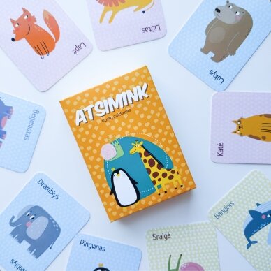 Kortų žaidimas "Atsimink" 3