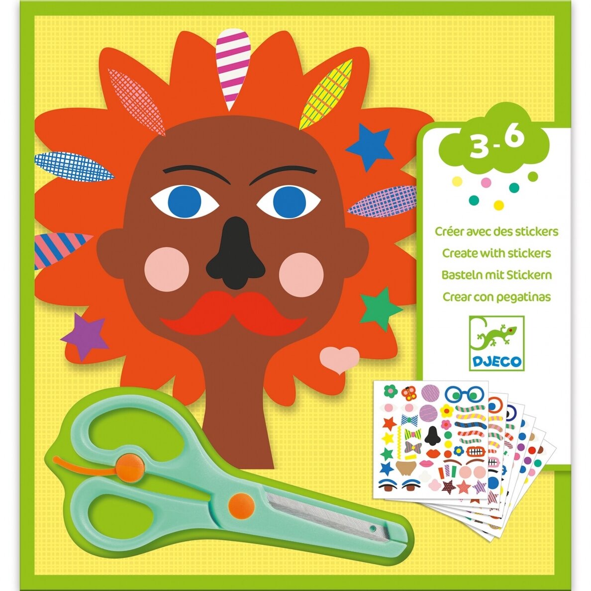Kūrybinis lipdukų rinkinys Kirpėja Kūrybinis lipdukų rinkinys Kirpėja