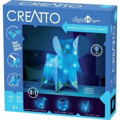 Kūrybinis konstruktorius "Creatto Moonlight Elephant" Kūrybinis konstruktorius "Creatto Moonlight Elephant"