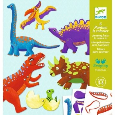 Kūrybinis rinkinys judančios lėlės - Dinozaurai (6 vnt.) Kūrybinis rinkinys judančios lėlės - Dinozaurai (6 vnt.)
