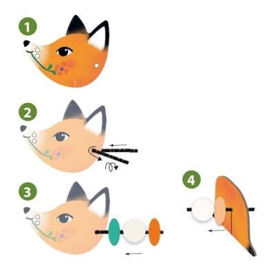 Kūrybinis rinkinys „Sukurk 3 gyvūnus“ 2