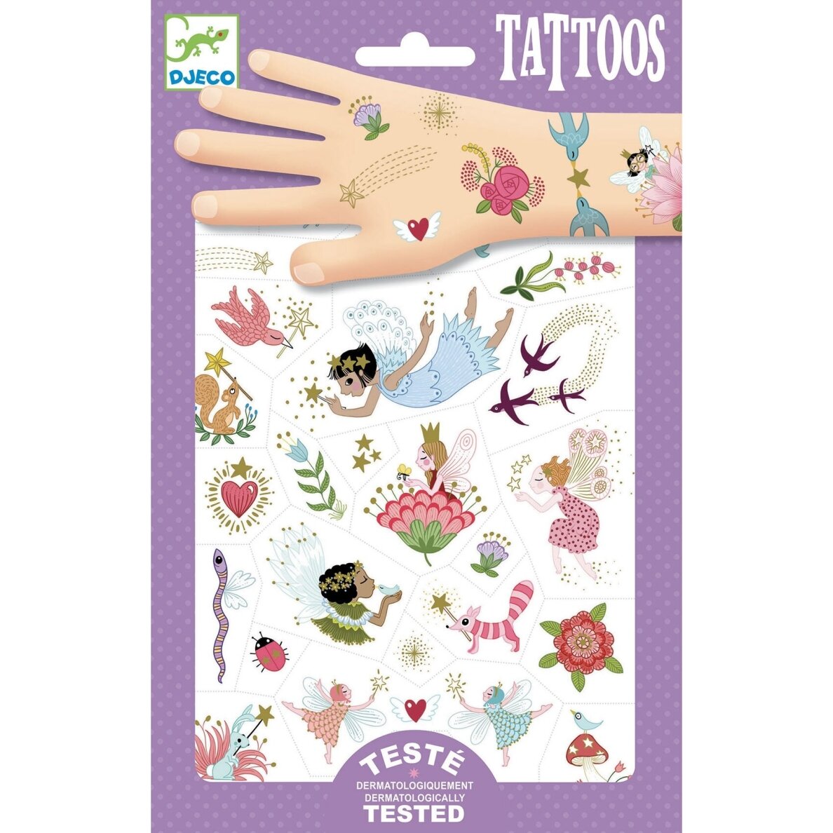 Laikinosios tatuiruotės vaikams "Fėjos ir draugai" Laikinosios tatuiruotės vaikams "Fėjos ir draugai"