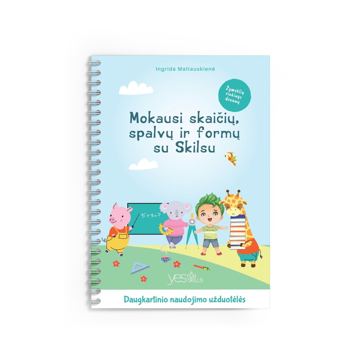 Lavinamoji knyga "Mokausi skaičių, spalvų ir formų su Skilsu" 25 Lavinamoji knyga "Mokausi skaičių, spalvų ir formų su Skilsu" 25