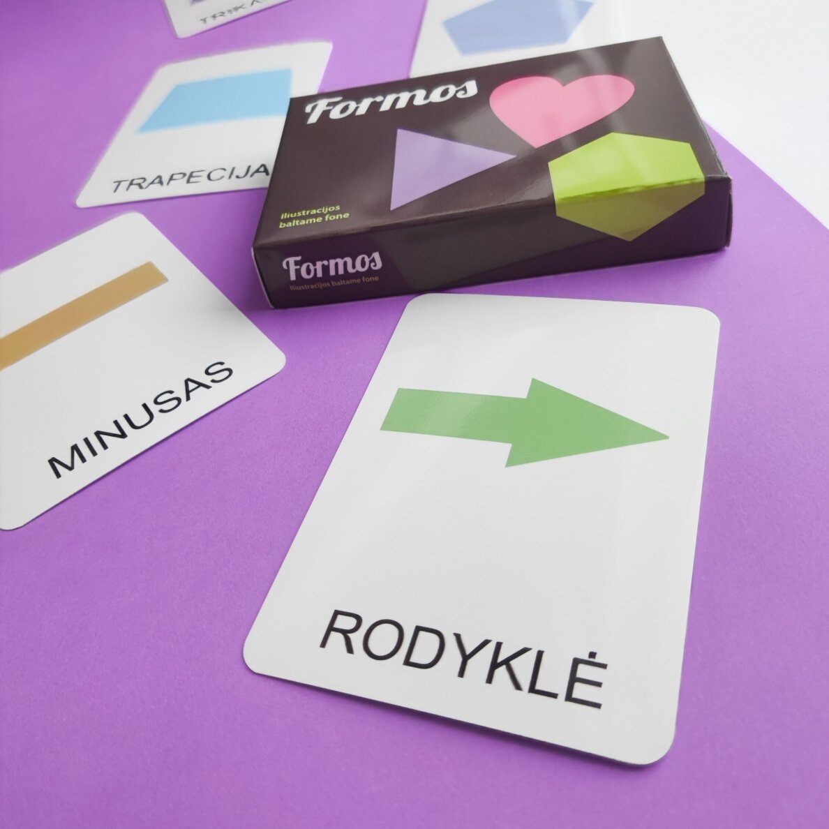 Lavinamųjų kortelių rinkinys „Formos“ 8 Lavinamųjų kortelių rinkinys „Formos“ 8