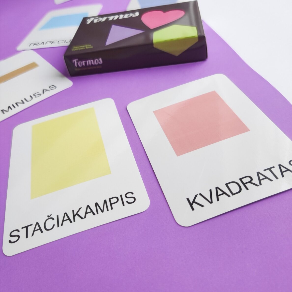 Lavinamųjų kortelių rinkinys „Formos“ 9 Lavinamųjų kortelių rinkinys „Formos“ 9