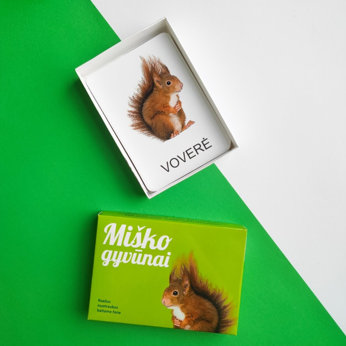 Lavinamųjų kortelių rinkinys „Miško gyvūnai“