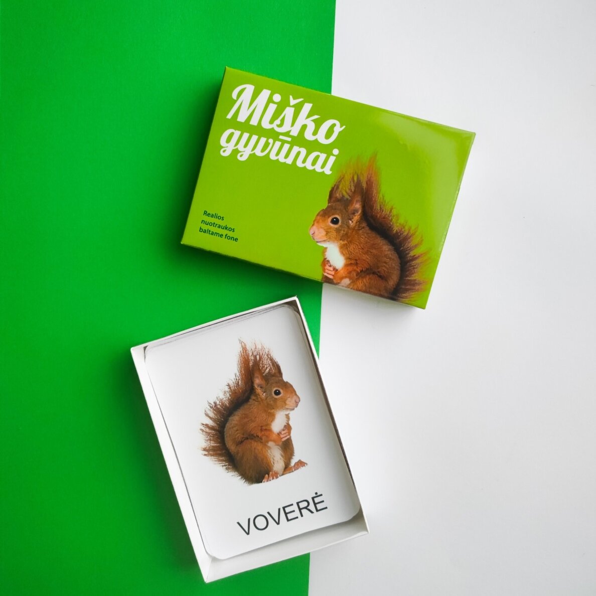 Lavinamųjų kortelių rinkinys „Miško gyvūnai“ 5 Lavinamųjų kortelių rinkinys „Miško gyvūnai“ 5
