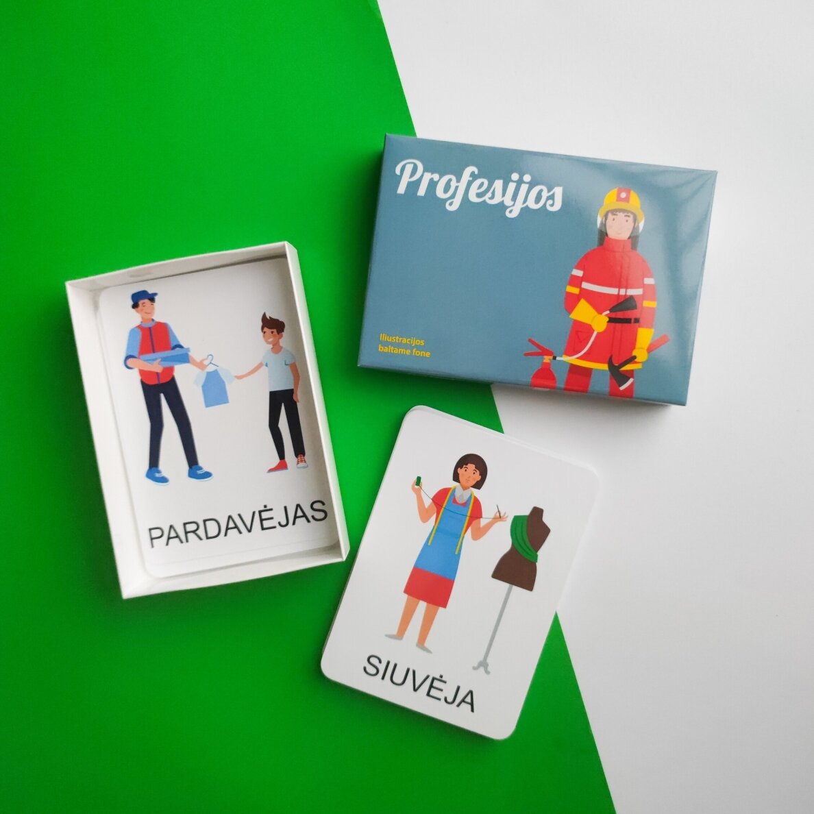 Lavinamųjų kortelių rinkinys „Profesijos“ 1 Lavinamųjų kortelių rinkinys „Profesijos“ 1