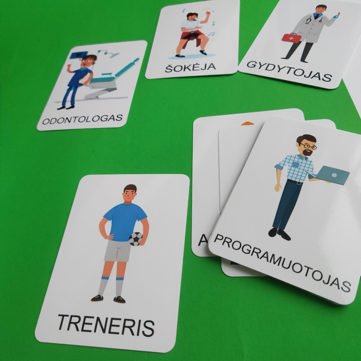 Lavinamųjų kortelių rinkinys „Profesijos“ 5 Lavinamųjų kortelių rinkinys „Profesijos“ 5