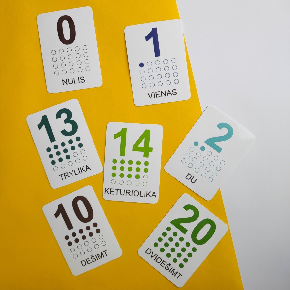 Lavinamųjų kortelių rinkinys „Skaičiai iki 20“ 4 Lavinamųjų kortelių rinkinys „Skaičiai iki 20“ 4