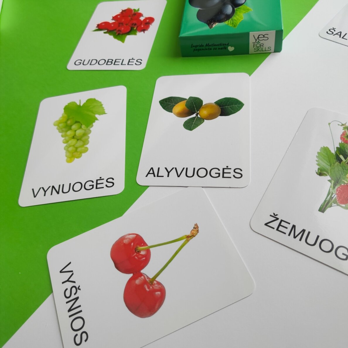 Lavinamųjų kortelių rinkinys „Uogos“ 6 Lavinamųjų kortelių rinkinys „Uogos“ 6