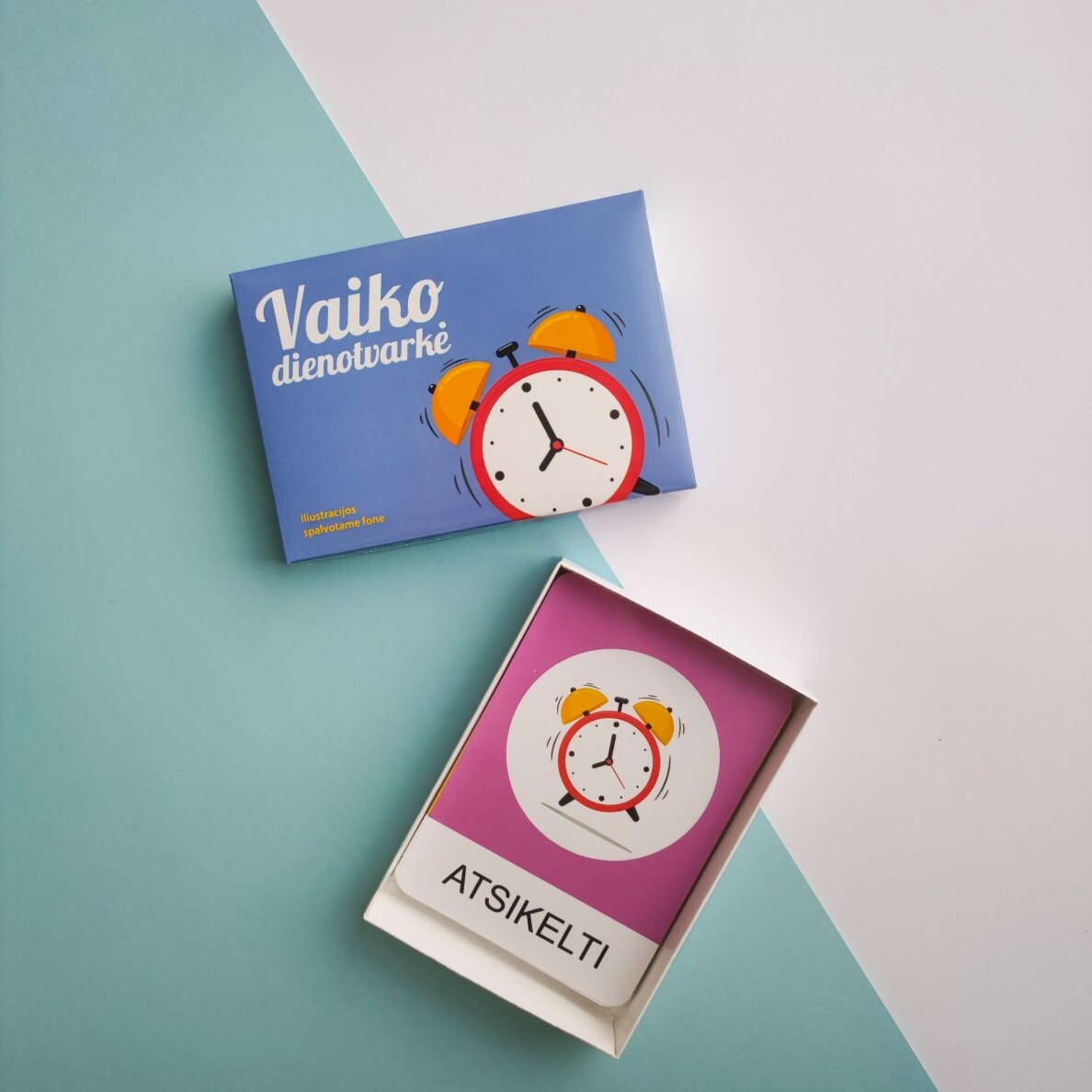 Lavinamųjų kortelių rinkinys „Vaiko dienotvarkė“ 2 Lavinamųjų kortelių rinkinys „Vaiko dienotvarkė“ 2