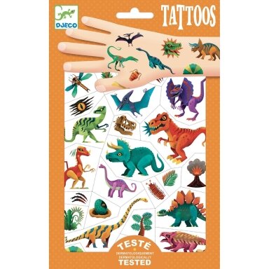 Laikinosios tatuiruotės vaikams "Dinozaurai" Laikinosios tatuiruotės vaikams "Dinozaurai"