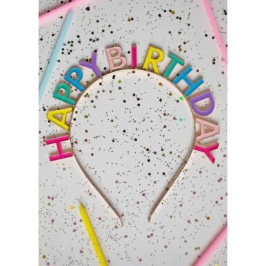 Lankelis su užrašu Happy Birthday Lankelis su užrašu Happy Birthday