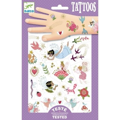 Laikinosios tatuiruotės vaikams "Fėjos ir draugai" Laikinosios tatuiruotės vaikams "Fėjos ir draugai"