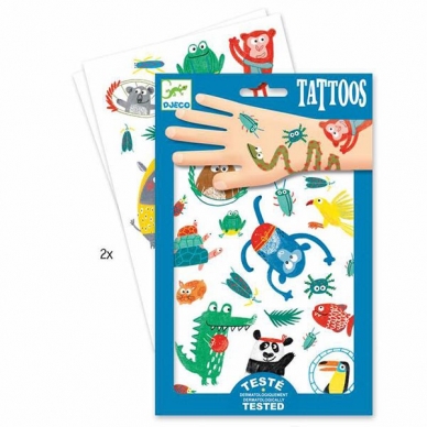 Laikinosios tatuiruotės vaikams "Gyvūnai"