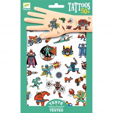 Laikinosios tatuiruotės vaikams Superherojai Laikinosios tatuiruotės vaikams Superherojai
