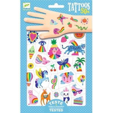 Laikinosios tatuiruotės vaikams "Vaivorykštė" Laikinosios tatuiruotės vaikams "Vaivorykštė"