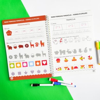 Lavinamoji knyga "Mokausi skaičių, spalvų ir formų su Skilsu" 17