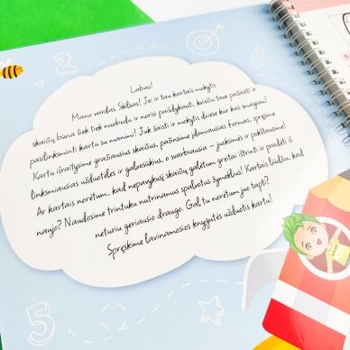 Lavinamoji knyga "Mokausi skaičių, spalvų ir formų su Skilsu" 2