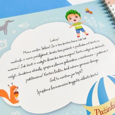 Lavinamoji knyga "Mokausi skaityti ir rašyti su Skilsu, 1 dalis" (su daugkartinio naudojimo žymekliais) 2 Lavinamoji knyga "Mokausi skaityti ir rašyti su Skilsu, 1 dalis" (su daugkartinio naudojimo žymekliais) 2