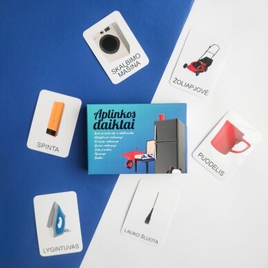 Lavinamųjų kortelių rinkinys "Aplinkos daiktai" 5 Lavinamųjų kortelių rinkinys "Aplinkos daiktai" 5
