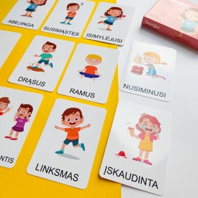 Lavinamųjų kortelių rinkinys „Emocijos“ 7 Lavinamųjų kortelių rinkinys „Emocijos“ 7