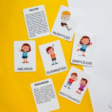 Lavinamųjų kortelių rinkinys „Emocijos“ 8 Lavinamųjų kortelių rinkinys „Emocijos“ 8