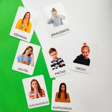 Lavinamųjų kortelių rinkinys „Emocijos“ (realios nuotraukos) 7 Lavinamųjų kortelių rinkinys „Emocijos“ (realios nuotraukos) 7