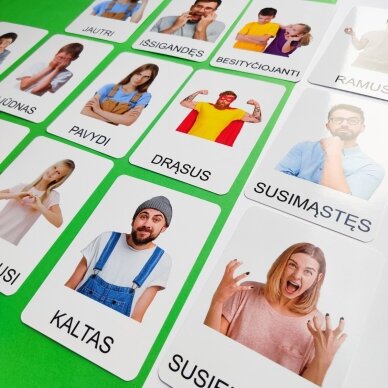 Lavinamųjų kortelių rinkinys „Emocijos“ (realios nuotraukos) 9 Lavinamųjų kortelių rinkinys „Emocijos“ (realios nuotraukos) 9