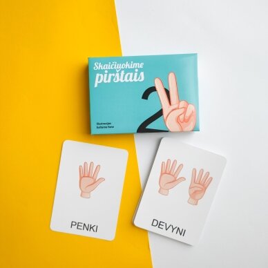 Lavinamųjų kortelių rinkinys „Skaičiuokime pirštais“ 4 Lavinamųjų kortelių rinkinys „Skaičiuokime pirštais“ 4