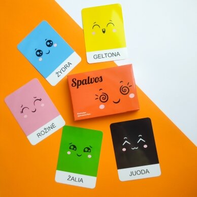 Lavinamųjų kortelių rinkinys „Spalvos“ 6 Lavinamųjų kortelių rinkinys „Spalvos“ 6