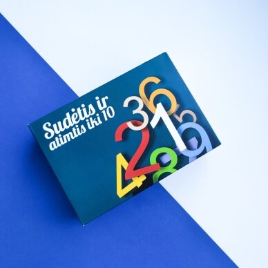 Lavinamųjų kortelių rinkinys "Sudėtis ir atimtis iki 10" 1 Lavinamųjų kortelių rinkinys "Sudėtis ir atimtis iki 10" 1