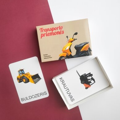 Lavinamųjų kortelių rinkinys „Transporto priemonės“ 3