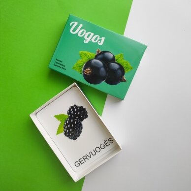 Lavinamųjų kortelių rinkinys „Uogos“