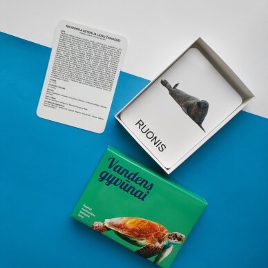 Lavinamųjų kortelių rinkinys „Vandens gyvūnai“ 2 Lavinamųjų kortelių rinkinys „Vandens gyvūnai“ 2